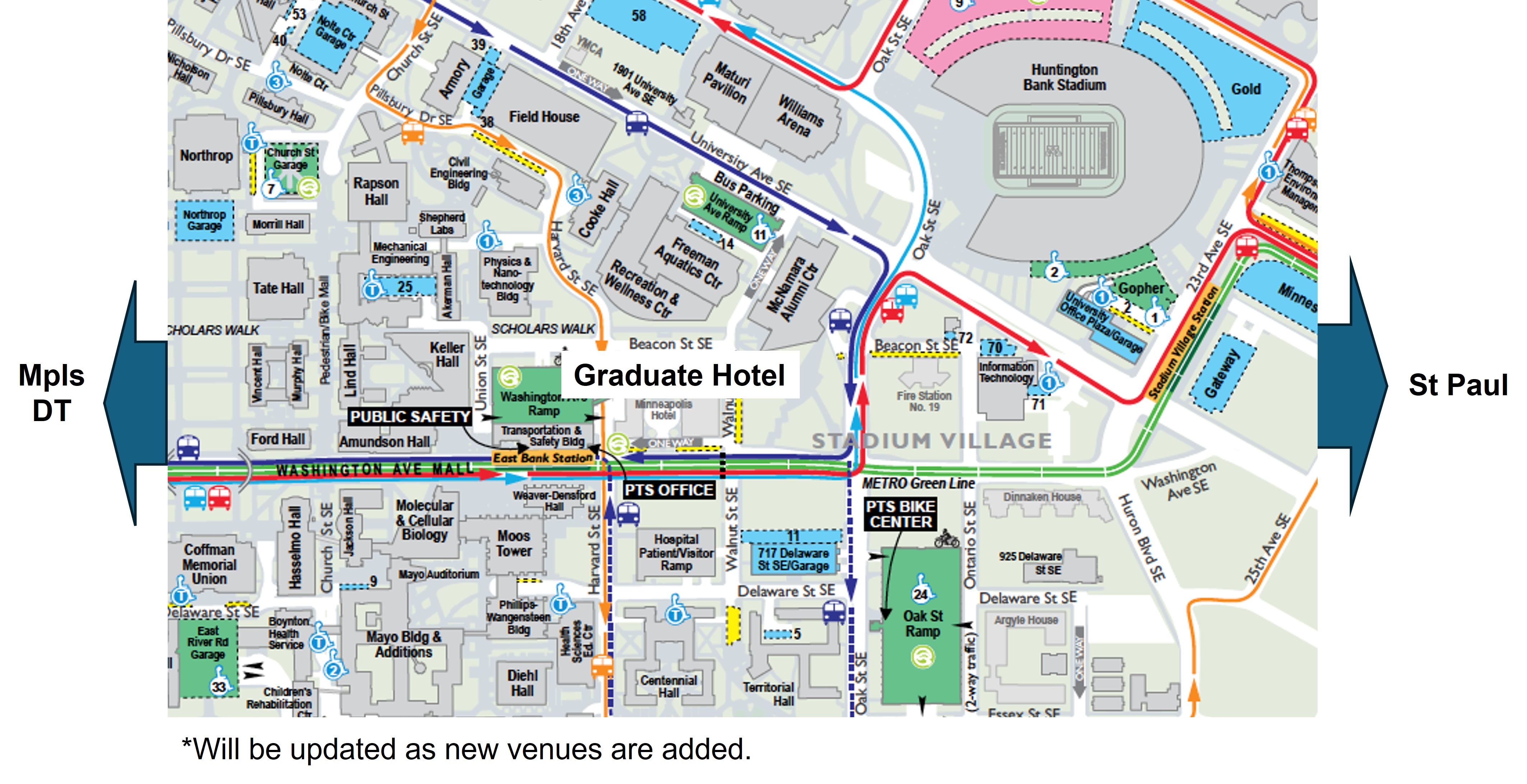 Meeting Venues & Hotel Map